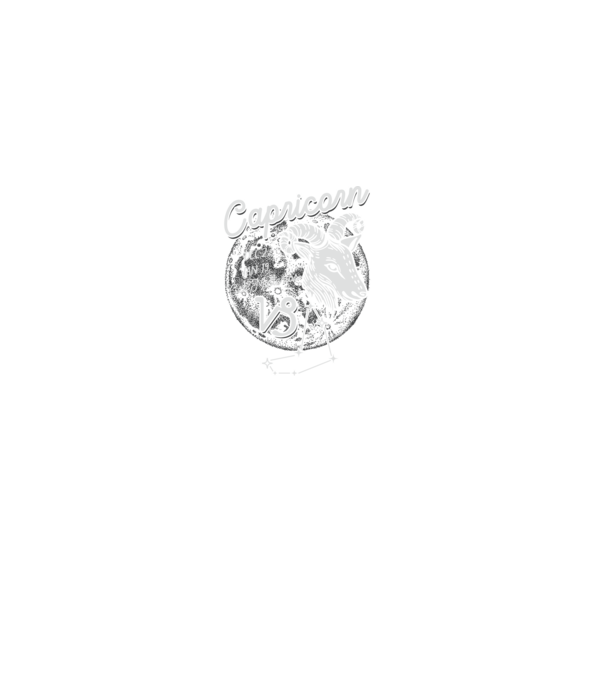 Zodiac bărbat CAPRICORN retro model gri pe tricou