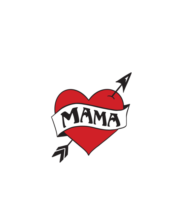 mama model alb pe tricou
