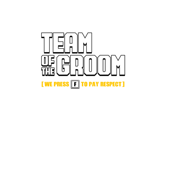 Team of the Groom model negru pe tricou