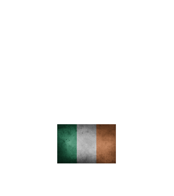 IRELAND model negru pe tricou