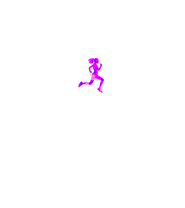 I run like a girl model alb pe tricou