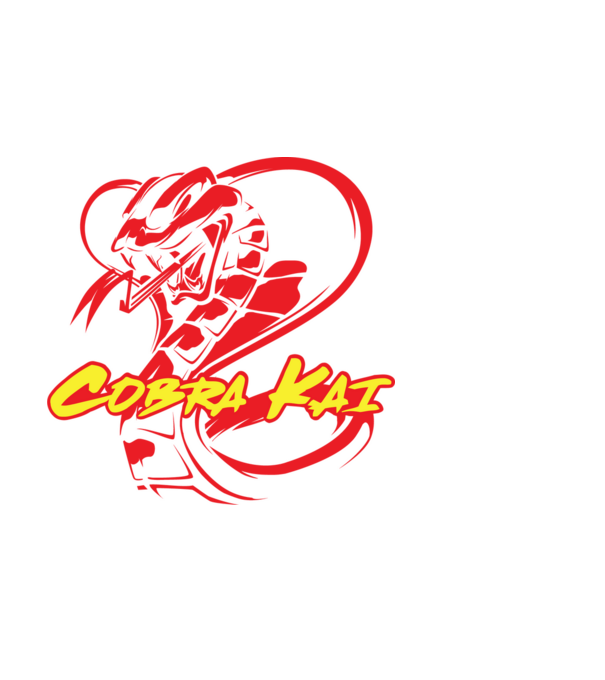 cobra kai simple model negru pe tricou