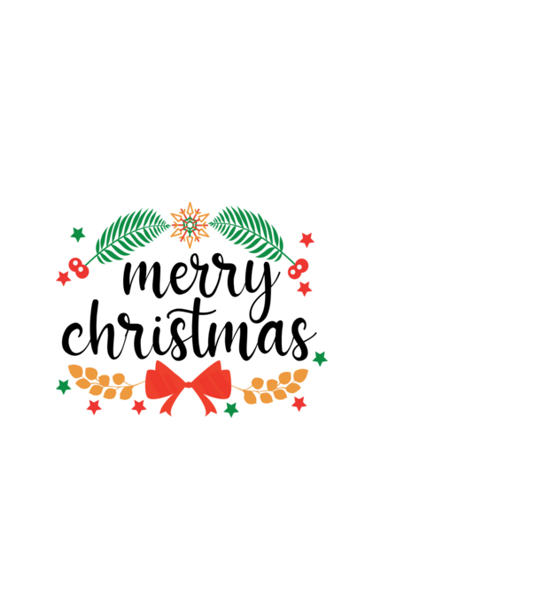 Merry christmas model negru pe tricou