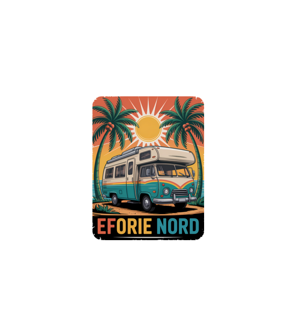 Eforie Nord model alb pe tricou