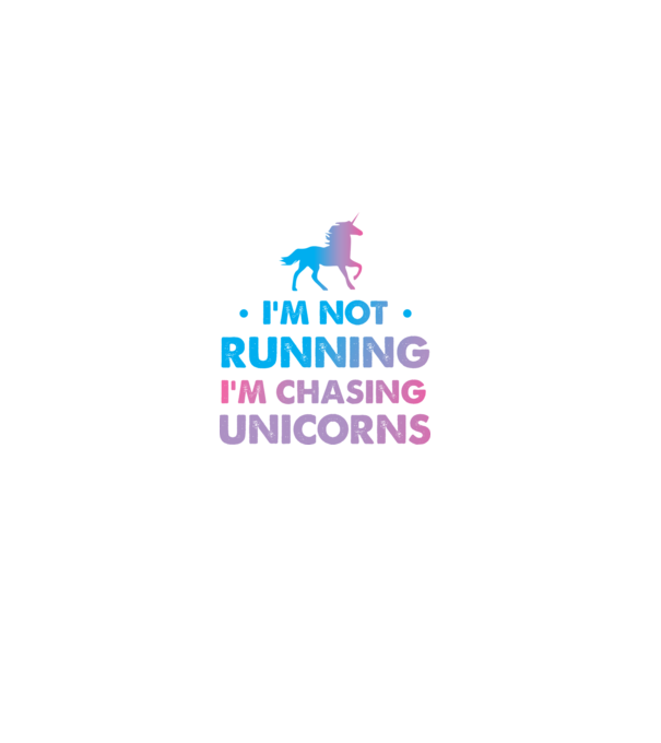 Unicorn Alergare model alb pe tricou