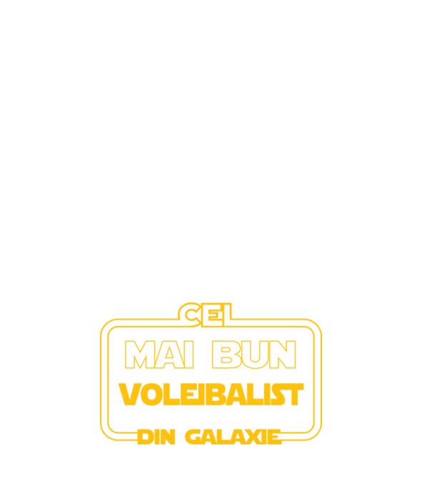 Cel mai bun voleibalist din galaxie model negru pe tricou