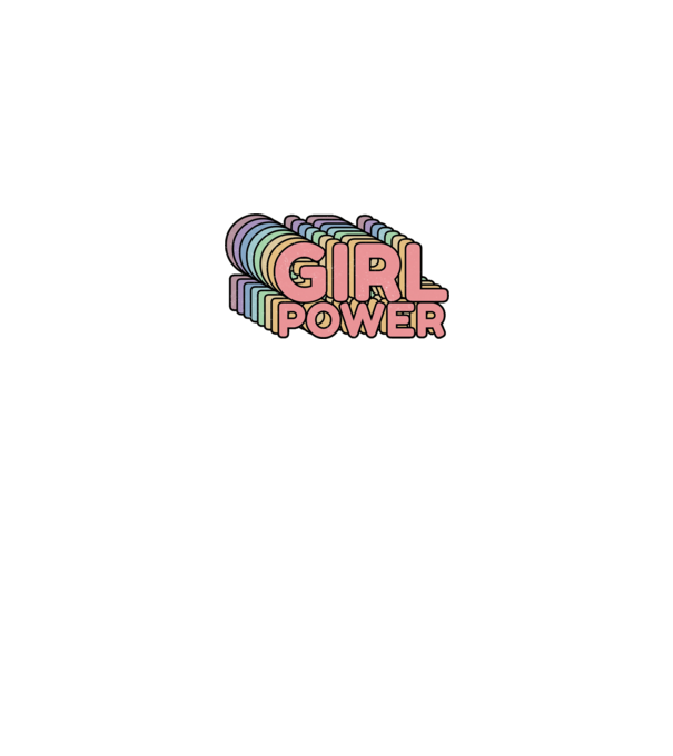 Girl power model gri pe tricou