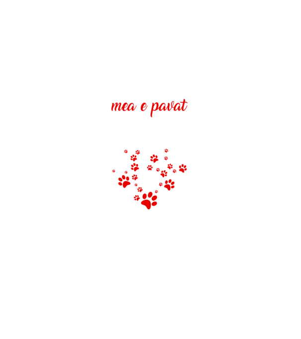 Drumul spre inima mea e pavat cu urme de labe model negru pe tricou