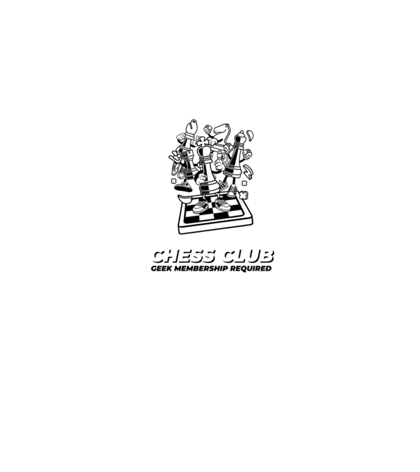 chess club model gri pe tricou