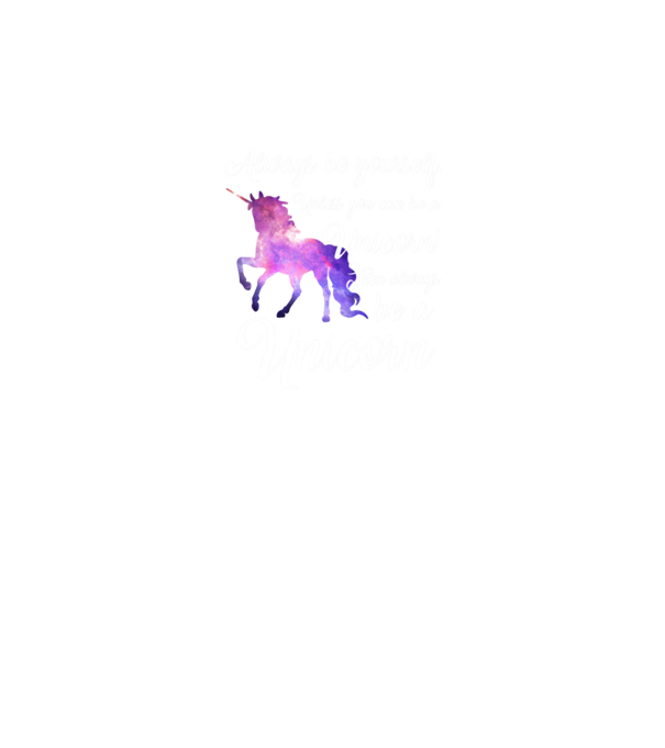 Always be UNICORN model nisipiu pe tricou