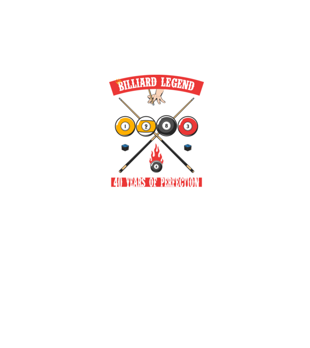Billiard legend born in 1983 model negru pe tricou