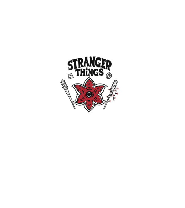 stranger things demogorgon head2 model roz deschis pe tricou