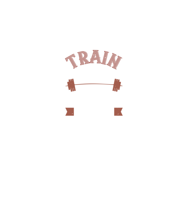 Train Hard model negru pe tricou