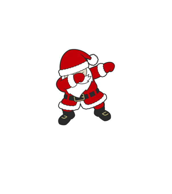Dabbing Santa model verde pe tricou