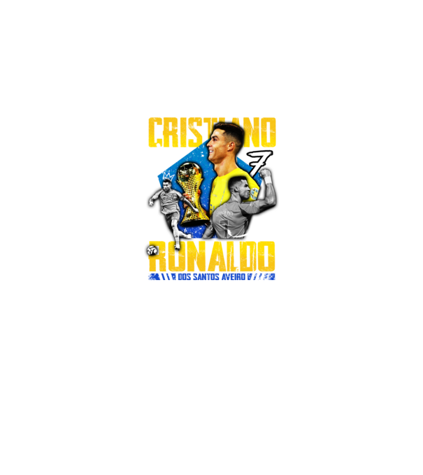 Ronaldo tribute model negru pe tricou