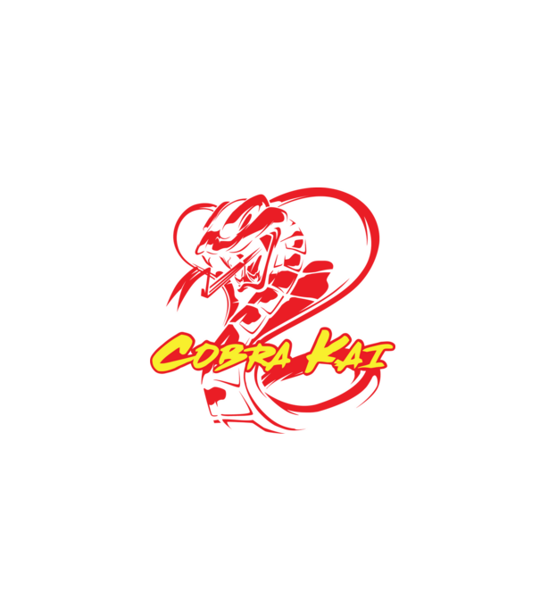 cobra kai simple model negru pe tricou