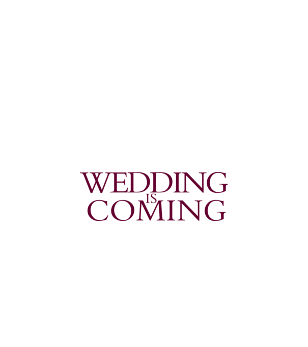 Wedding is coming model nisipiu pe tricou