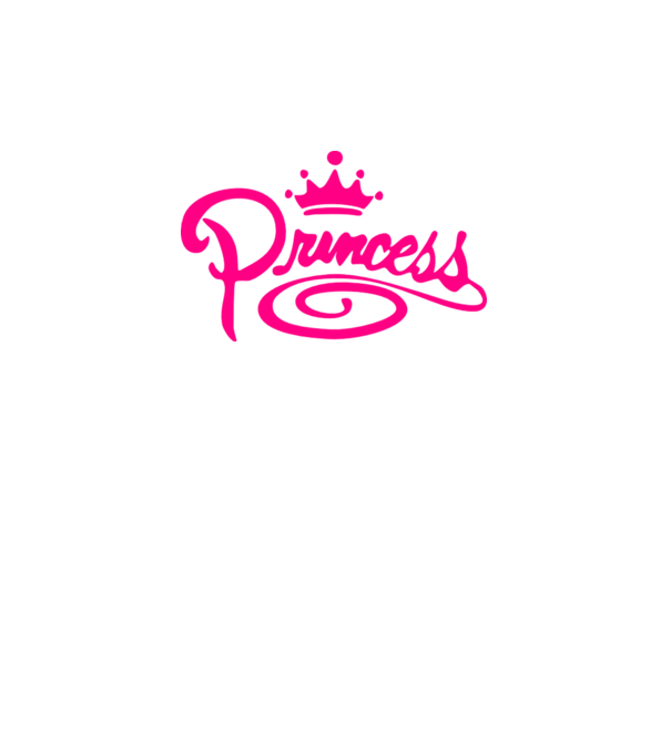 Princess model alb pe tricou