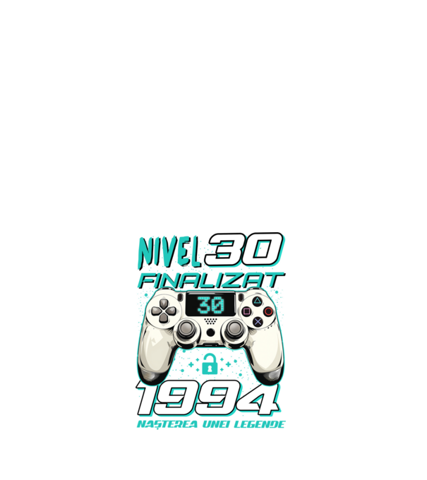 Nivel finalizat 30 1995 model alb pe tricou