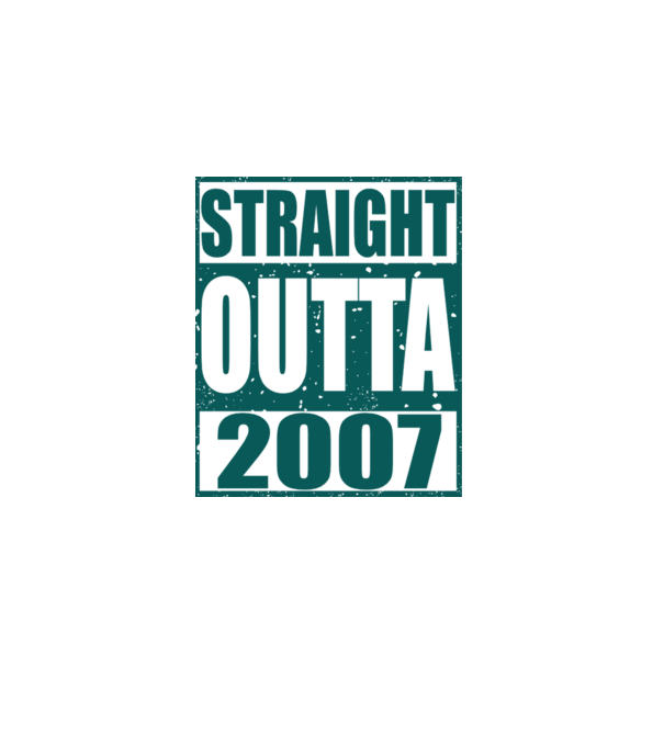 Straight Outta - 2007 model gri pe tricou