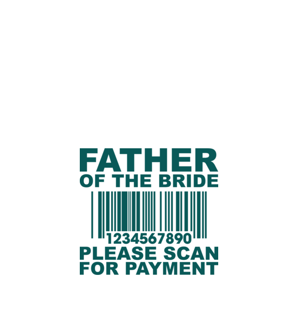 Father of the bride model alb pe tricou
