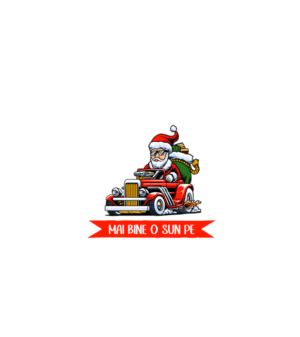 Să-l lăsăm pe Moș Nicolae, mai bine o sun pe mama! model roșu pe tricou