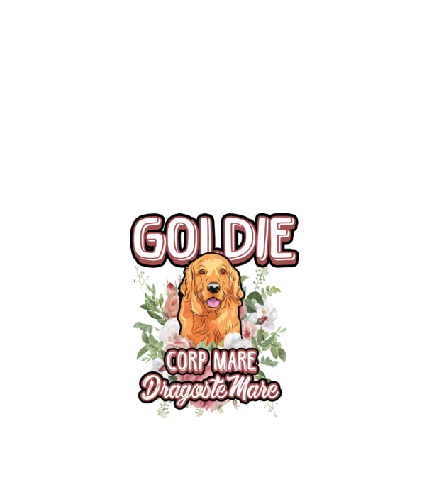 Goldie picioare mici dragoste mare model nisipiu pe tricou