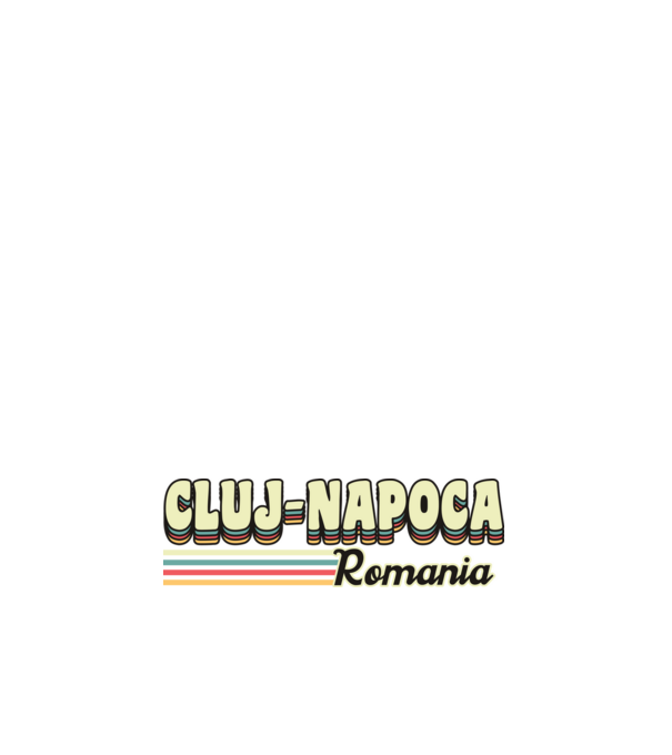 România Cluj-Napoca model negru pe tricou