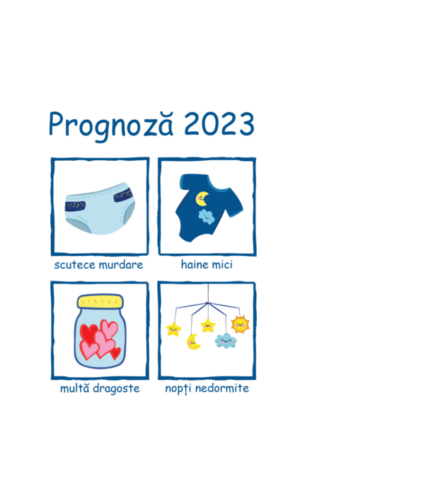 Prognoză 2023 model alb pe tricou