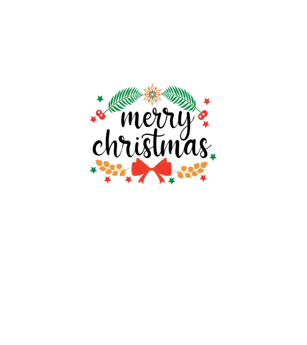 Merry christmas model alb pe tricou