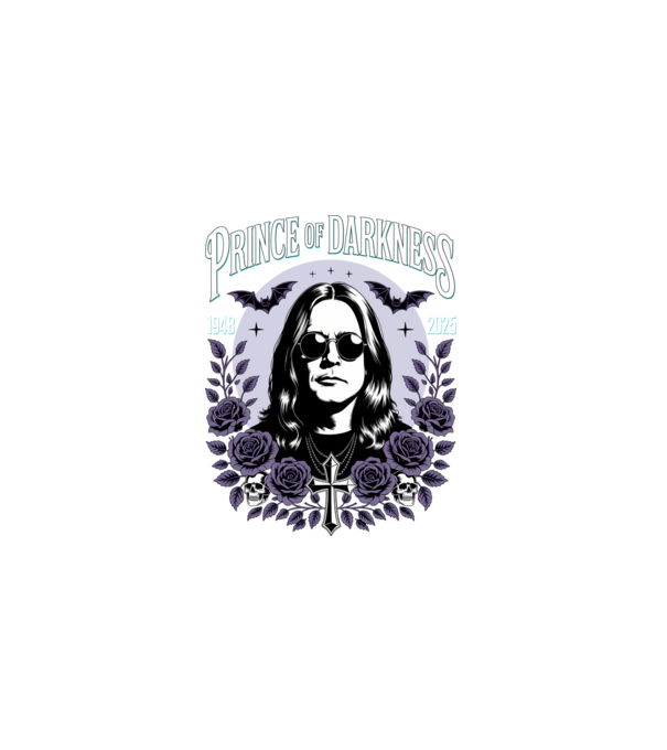 Prince of Darkness model negru pe tricou