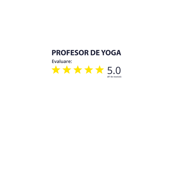 profesor de yoga evaluare model alb pe tricou