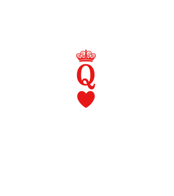 Queen model alb pe tricou