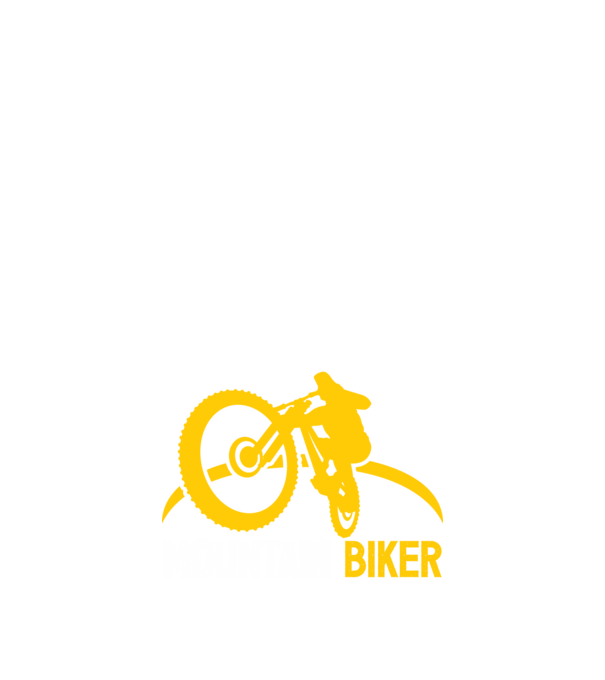 mountain biker model negru pe tricou