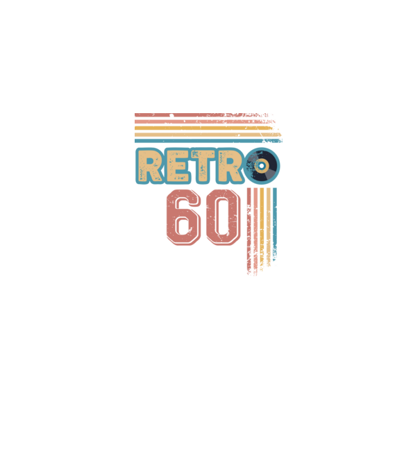 Retro 60 Birthday model alb pe tricou