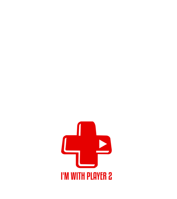 player 2 model negru pe tricou