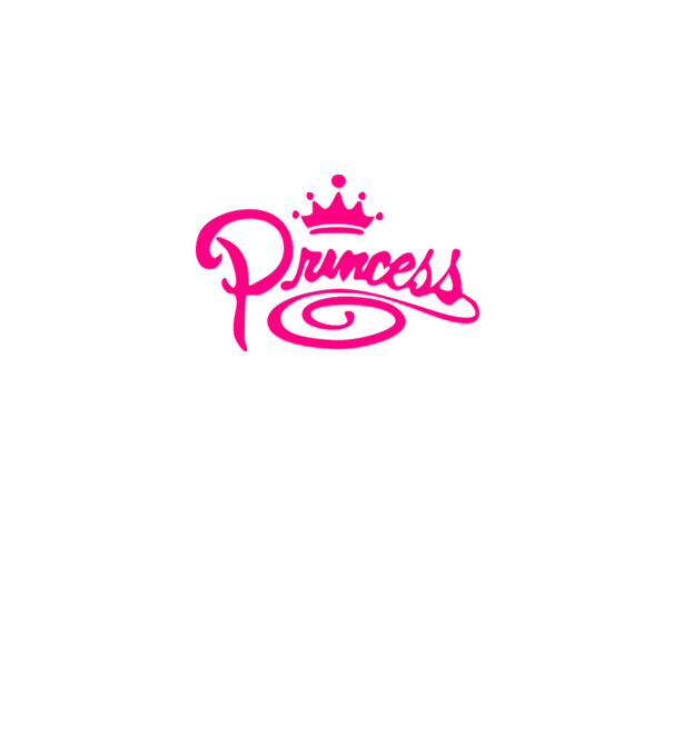 Princess model alb pe tricou