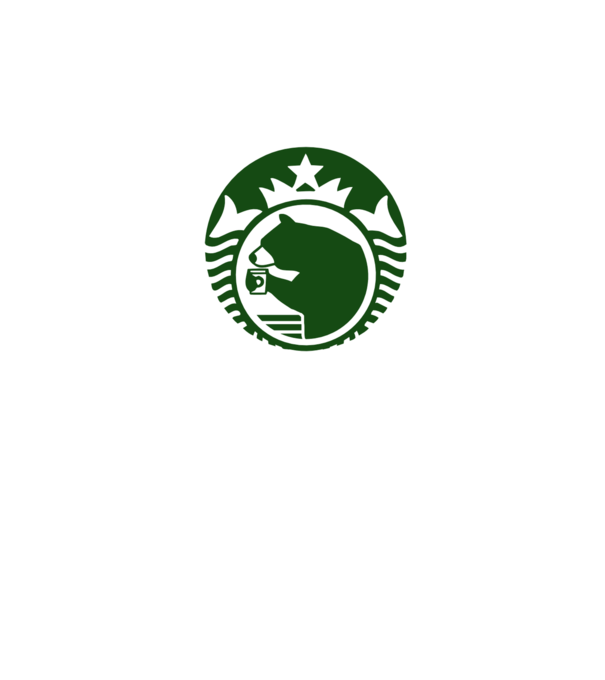 Bear Bucks model alb pe tricou
