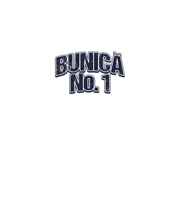 Bunică No.1 model alb pe tricou