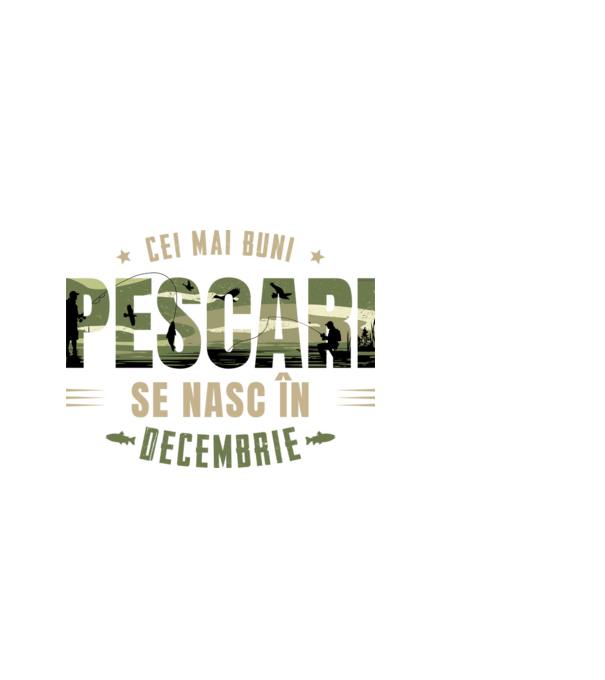 Cei mai buni pescari se nasc în decembrie model albastru deschis pe tricou