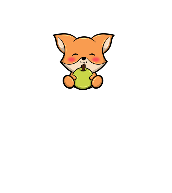 Baby Fox model alb pe tricou