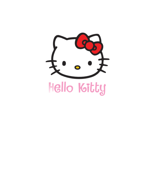 Hello Kitty model gri închis pe tricou