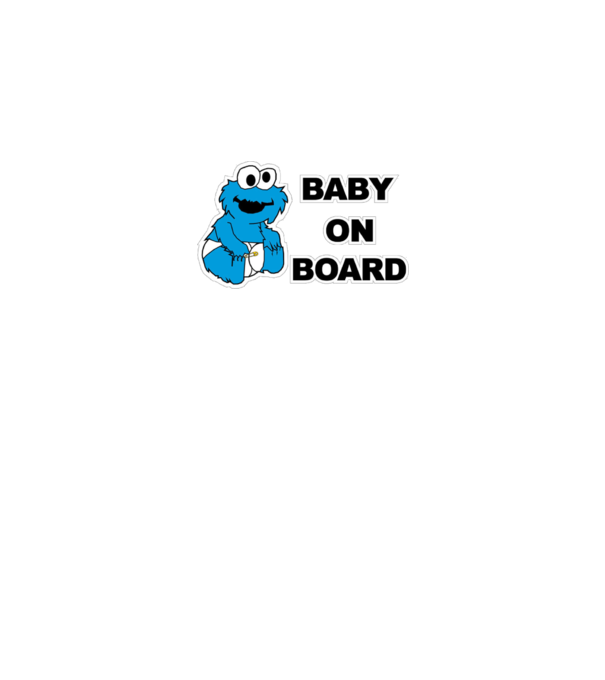 Baby Monster model alb pe tricou