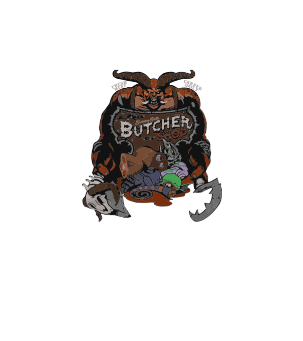 Heroes of the Storm - Butcher (snapsleek) model negru pe tricou