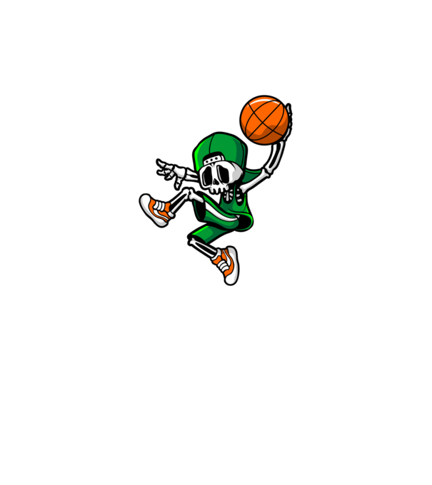 Basketbone model verde neon pe tricou