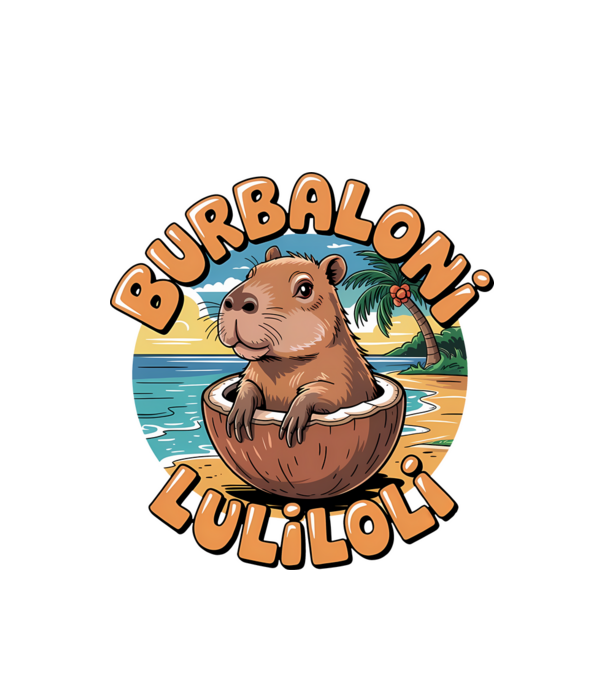 Burbaloni Luliloli model alb pe tricou
