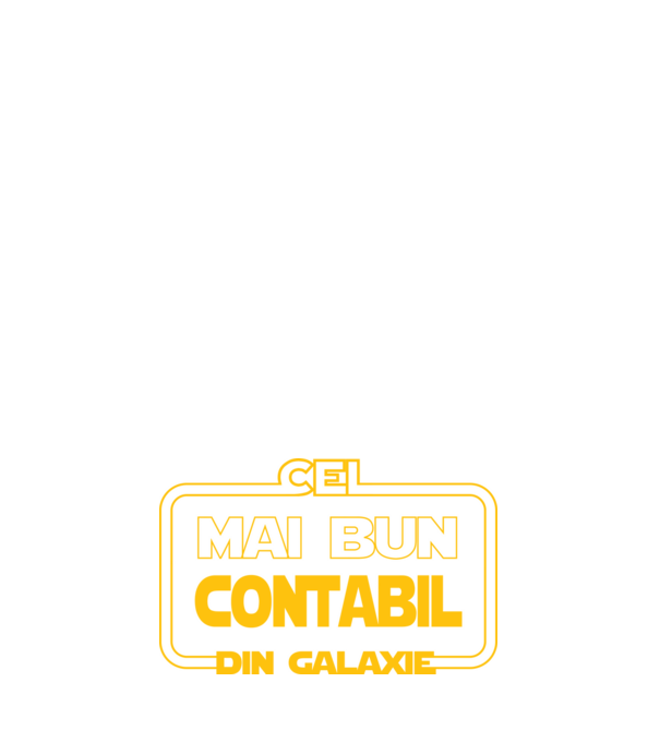 Cel mai bun contabil din galaxie model albastru închis pe tricou