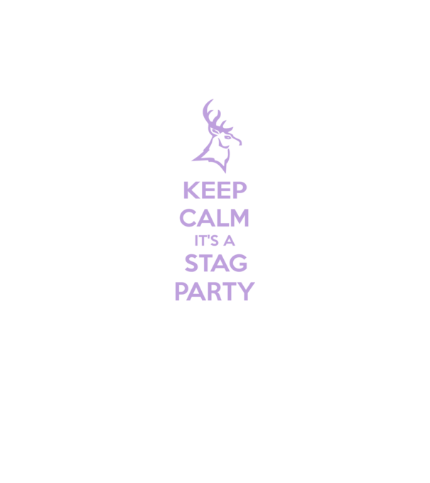Keep calm stag party on model negru pe tricou
