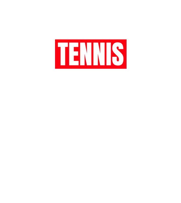 TENNIS HERO model negru pe tricou
