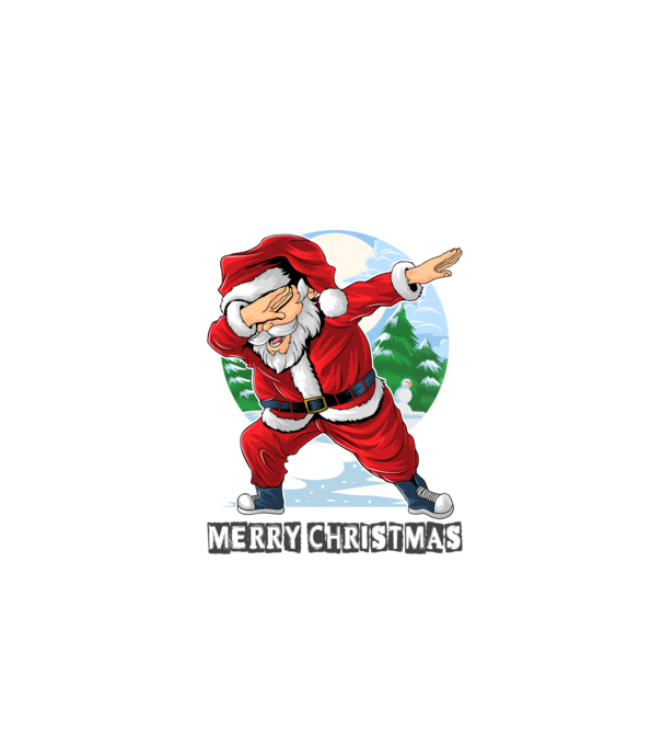 Santa merry christmas model alb pe tricou